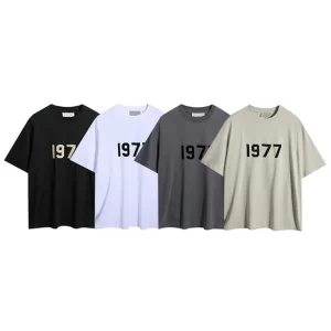 ESSENTIALS 1977 High-Street T-Shirt – Unisex Loose-Fit Summer Tee-392