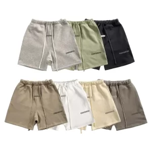 FOG Essentials 3M Reflective Drawstring Cotton Shorts – Unisex Summer Casual-396