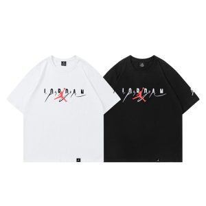 JORDAN Summer Short-Sleeve Tee – Streetwear Crew Neck-376