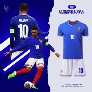 2024 European Cup Mbappe same French team jersey football uniform-752