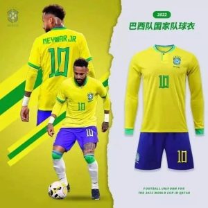 Brazil Neymar same football uniform jersey-757