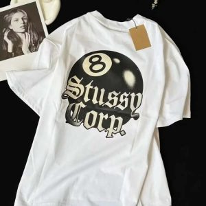 Black 8 letter T-shirt-819