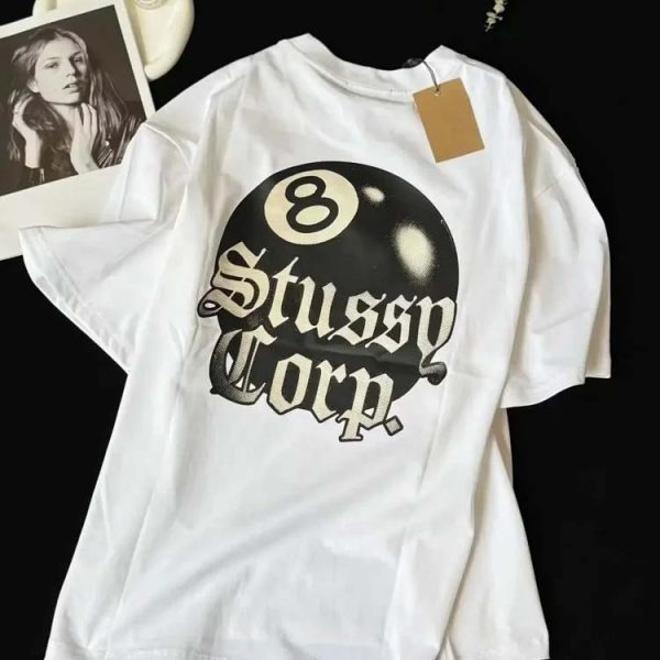 Black 8 letter T-shirt-819