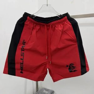 Hell Star Color Block Letters Fashion Shorts-928