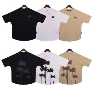 Palm Angel coconut tree pattern Fashion casual T-shirts-936