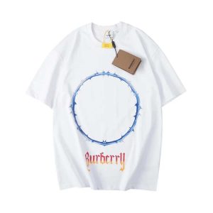 BURBERRY Fashionable T-shirt with war horse totem pattern-984