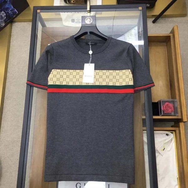 GUCCI Simple patchwork polo T-shirt-1034