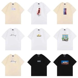 KITH Trendy multi-color fashion T-shirt-1057