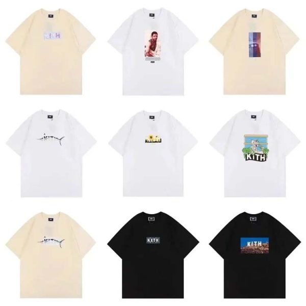 KITH Trendy multi-color fashion T-shirt-1057
