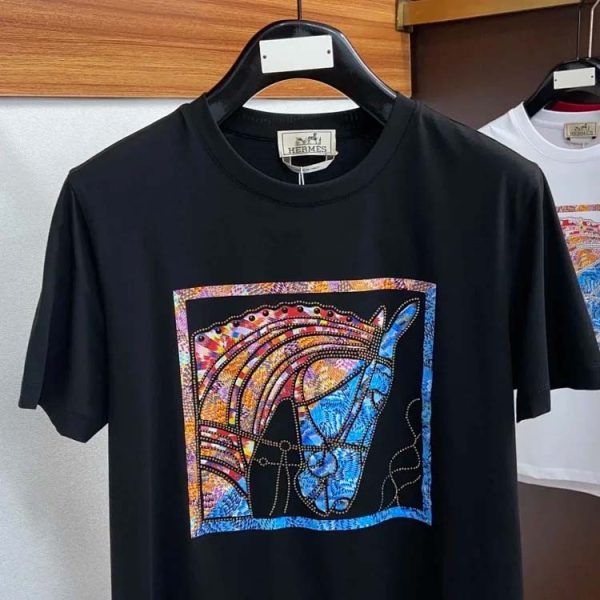 New Hermes LV Louis Vuitton Fendi Versace T-shirt-1079