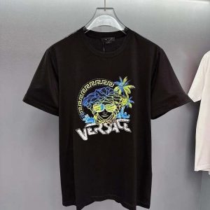 VERSAC Colorful graphic print trendy T-shirt-1080