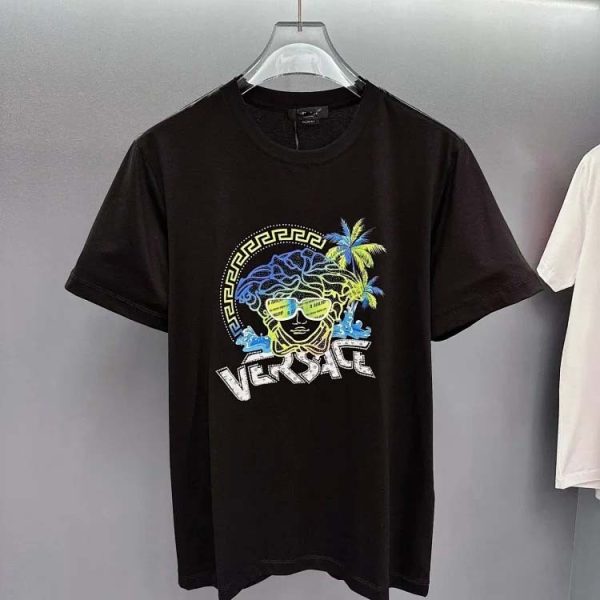 VERSAC Colorful graphic print trendy T-shirt-1080