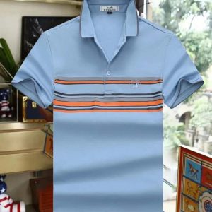 Hermès stylish simple patchwork texture T-shirt-1081