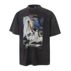 Represent Washed Vintage Distressed Fashion T-shirt-1084