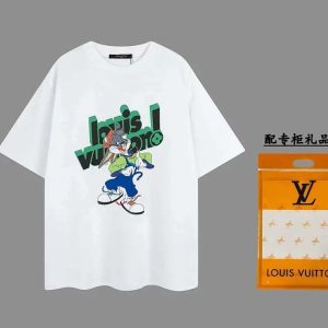 Louis Vuitton LV summer loose new men's tops T-shirt-1103