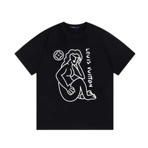 Louis Vuitton LV casual letter short-sleeved top  T-shirt-1113