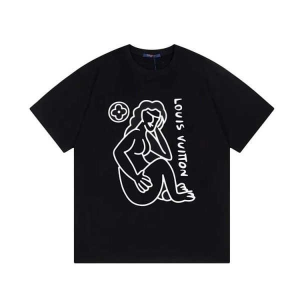 Louis Vuitton LV casual letter short-sleeved top  T-shirt-1113