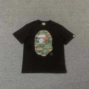 BAPE Fashion camouflage print short-sleeved top T-Shirt-1131