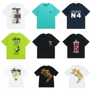 Stu creative reverse logo letter short sleeve T-shirt-1141