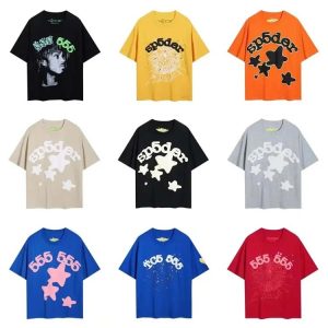 SP5DER Foaming Printed Casual Half Sleeve Unisex T-Shirt-1150