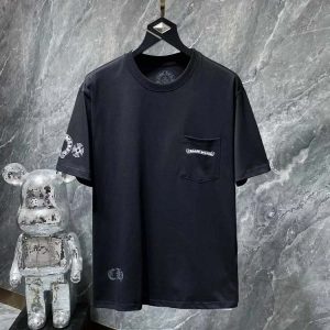 new horseshoe cross Sanskrit print loose casual men and women T-shirt-1151