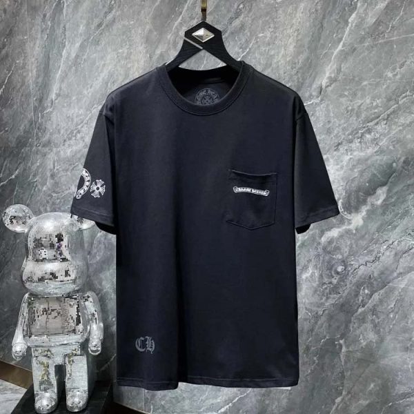 new horseshoe cross Sanskrit print loose casual men and women T-shirt-1151