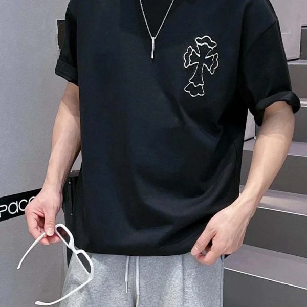 Chrome Hearts CH Fashion summer new cross short sleeve men's T-shirt-1153