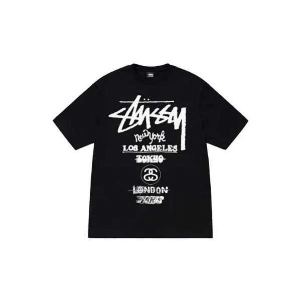 Stu mosquito coil print slim round neck short sleeve T-shirt-1161