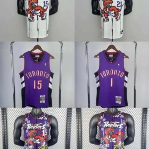 NBA US version of the Raptors No. 15 CARTER jersey No. 1 Tracy McGrady retro basketball uniform-1186
