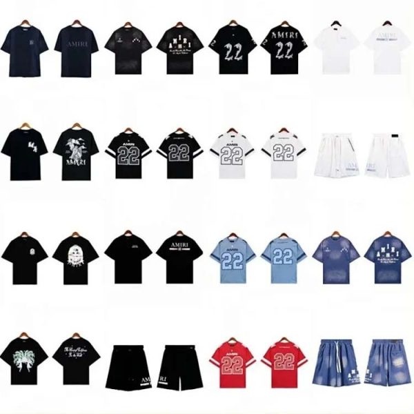 washed retro couple trendy sports 5-point shorts suit-1196