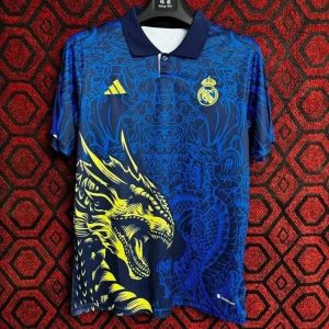 Blue Real Madrid Dragon Beast Edition Football Jersey-1199