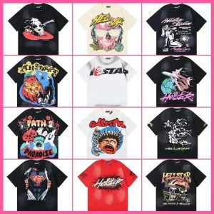 Hell Star Cotton loose short-sleeved T-shirt-1204