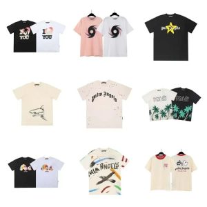 Palm Angels Men's short sleeve cotton printed T-shirt-1208