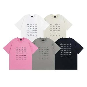 Balenciaga 2025 new classic LOGO loose men's and women's short-sleeved T-shirts-1210