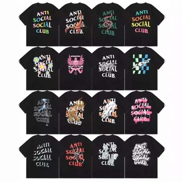ASSC CLUB Fashion letter pattern short-sleeved T-shirt-1217