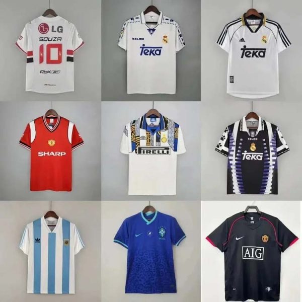 Real Madrid jersey Carlos Raul team retro football jersey-1220