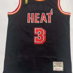 NBA Wade black jersey mesh vest basketball uniform top-1254