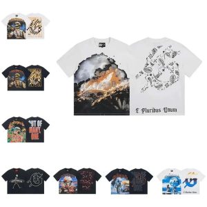 Godspeed letter print loose couple pure cotton round neck short sleeve T-shirt-1258