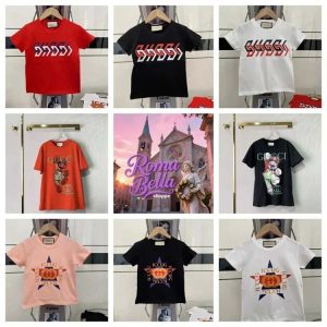 GUCCI Fashionable short-sleeved top with various prints-1282