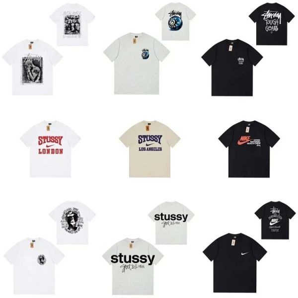 Stussy Dopamine round neck loose short sleeve T-shirt-1288